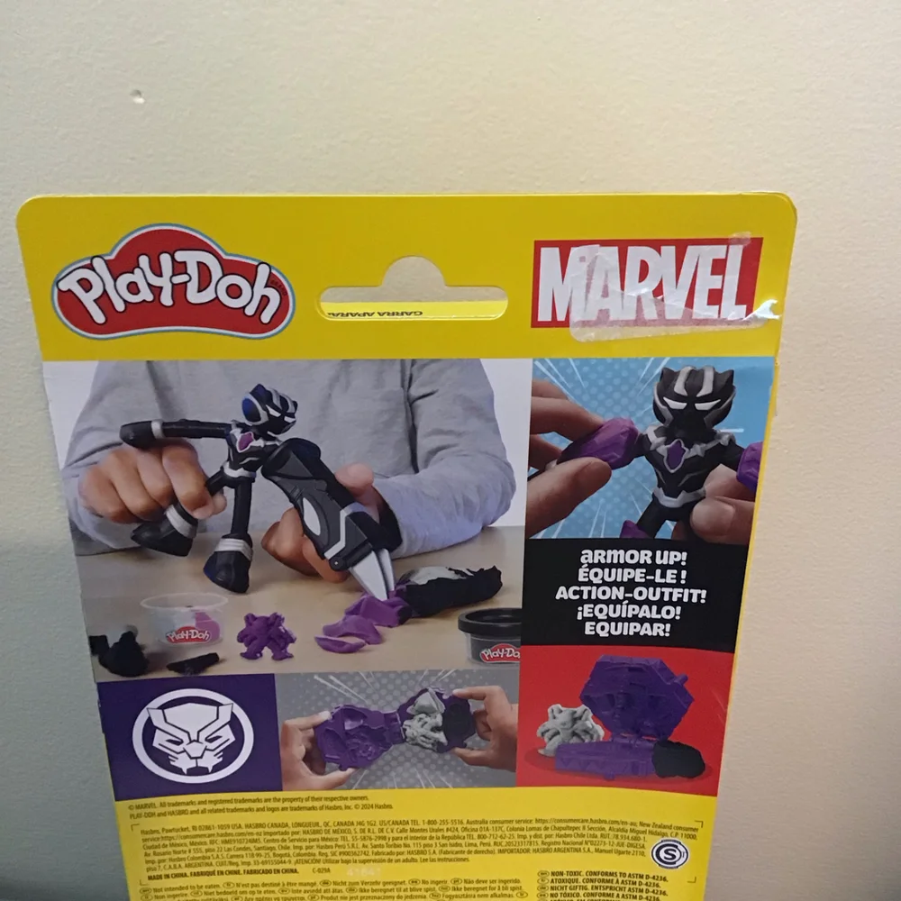 Play Doh Marvel Black Panther‎ Cutting Claws Action Figure Compound Set 4+